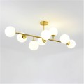 Żyrandol Dorado 8 żar.  lampa  wisząca złota klosze kule LP-002/8P
