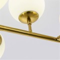 Żyrandol Dorado 8 żar.  lampa  wisząca złota klosze kule LP-002/8P