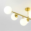 Żyrandol Dorado 8 żar.  lampa  wisząca złota klosze kule LP-002/8P