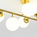 Żyrandol Dorado 8 żar.  lampa  wisząca złota klosze kule LP-002/8P