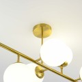 Żyrandol Dorado 8 żar.  lampa  wisząca złota klosze kule LP-002/8P
