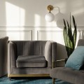 Lampa ścienna Dorado kinkiet ścienny złoty klosz kula LP-002/1W