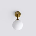 Lampa ścienna Dorado kinkiet ścienny złoty klosz kula LP-002/1W