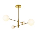 Żyrandol Dorado 4 żar. lampa  wisząca złota klosze kule LP-002/4P
