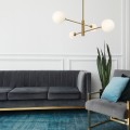Żyrandol Dorado 4 żar. lampa  wisząca złota klosze kule LP-002/4P