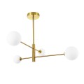 Żyrandol Dorado 4 żar. lampa  wisząca złota klosze kule LP-002/4P