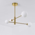 Żyrandol Dorado 4 żar. lampa  wisząca złota klosze kule LP-002/4P