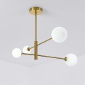 Żyrandol Dorado 4 żar. lampa  wisząca złota klosze kule LP-002/4P