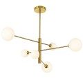 Lampa wisząca złota klosze kule Dorado 6 żar. LP-002/6P