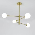 Lampa wisząca złota klosze kule Dorado 6 żar. LP-002/6P