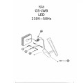 Kinkiet chrom sredni łazienkowy  Isla IP44  GS-LWB-12W CH CCT