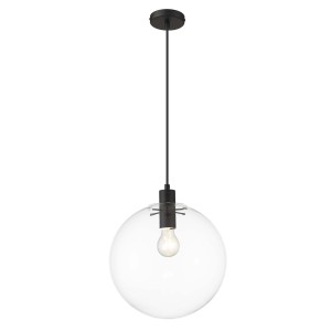 Lampa wisząca Puerto duża czarna 1 żar. E27 LP-004/1P L BK