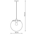 Lampa wisząca Puerto duża czarna 1 żar. E27 LP-004/1P L BK