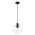 Lampa wisząca Puerto mała  czarna 1 żar. E27  LP-004/1P S BK