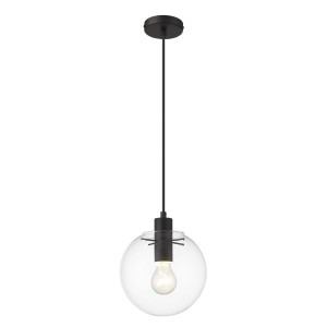 Lampa wisząca Puerto mała  czarna 1 żar. E27  LP-004/1P S BK
