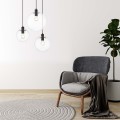 Lampa wisząca Puerto mała  czarna 1 żar. E27  LP-004/1P S BK
