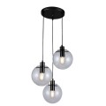 Lampa wisząca Puerto 3 czarna 3 żar. E27  LP-004/3P BK