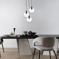 Lampa wisząca Puerto 3 czarna 3 żar. E27  LP-004/3P BK