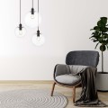 Lampa wisząca Puerto 3 czarna 3 żar. E27  LP-004/3P BK
