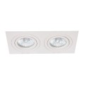 Lampa do zabudowy podwójna  Metis 2 biały LP-2780/2RS WH