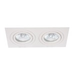 Lampa do zabudowy podwójna  Metis 2 biały LP-2780/2RS WH