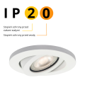 Oczko podtynkowe okrągłe ruchome białe Lagos IP20 LP-440/1Rs WH Movable
