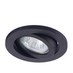 Oczko podtynkowe okrągłe ruchome czarne  Lagos LP-440/1RS BK movable