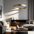 Lampa wisząca mała złota koło Midway LP-033/1P S GD Triangle