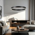 Lampa wisząca mała czarna koło Midway LP-033/1P S BK Triangle