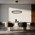 Lampa wisząca mała czarna koło Midway LP-033/1P S BK Triangle