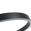 Lampa wisząca mała czarna koło Midway LP-033/1P S BK Triangle