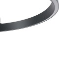 Lampa wisząca mała czarna koło Midway LP-033/1P S BK Triangle