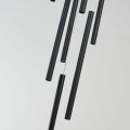 Lampa wisząca metalowa Lungo 7 czarna  LP-894/7P BK