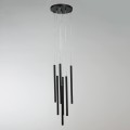 Lampa wisząca metalowa Lungo 7 czarna  LP-894/7P BK