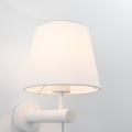 Kinkiet biały z białym abażurem   Tivoli LP-1133/1W WH