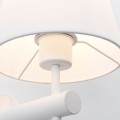 Kinkiet biały z białym abażurem   Tivoli LP-1133/1W WH