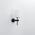 Kinkiet czarny z białym abażurem Tivoli  LP-1133/1W BK