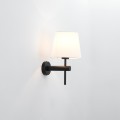 Kinkiet czarny z białym abażurem Tivoli  LP-1133/1W BK