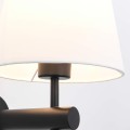 Kinkiet czarny z białym abażurem Tivoli  LP-1133/1W BK