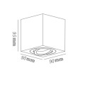 Lampa natynkowa kostka czarna Lyon 1   LP-5881/1SM BK