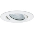 Oczko podtynkowe łazienkowe  Lagos okrągłe ruchome białe  IP65 LP-4425/1RM WH