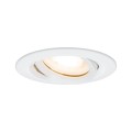 Oczko podtynkowe łazienkowe  Lagos okrągłe ruchome białe  IP65 LP-4425/1RM WH
