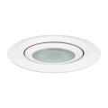 Oczko podtynkowe łazienkowe  Lagos okrągłe ruchome białe  IP65 LP-4425/1RM WH