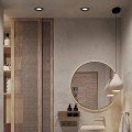 Lampa do zabudowy łazienkowa  Lagos oczko podtynkowe okrągłe ruchome IP65 LP-4425/1RM BK