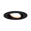 Lampa do zabudowy łazienkowa  Lagos oczko podtynkowe okrągłe ruchome IP65 LP-4425/1RM BK
