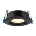 Lampa do zabudowy łazienkowa  Lagos oczko podtynkowe okrągłe ruchome IP65 LP-4425/1RM BK