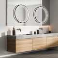Lampa wisząca IP44 Mirror duża LP-999/1P L BK łazienkowa