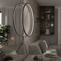 Lampa wisząca IP44 Mirror duża LP-999/1P L BK łazienkowa