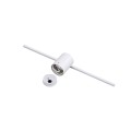 Lampa nad lustro IP44 Modern Slim kinkiet M biały LP-777/1W M WH