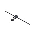 Lampa nad lustro IP44 Modern Slim kinkiet L czarny  LP-777/1W L BK